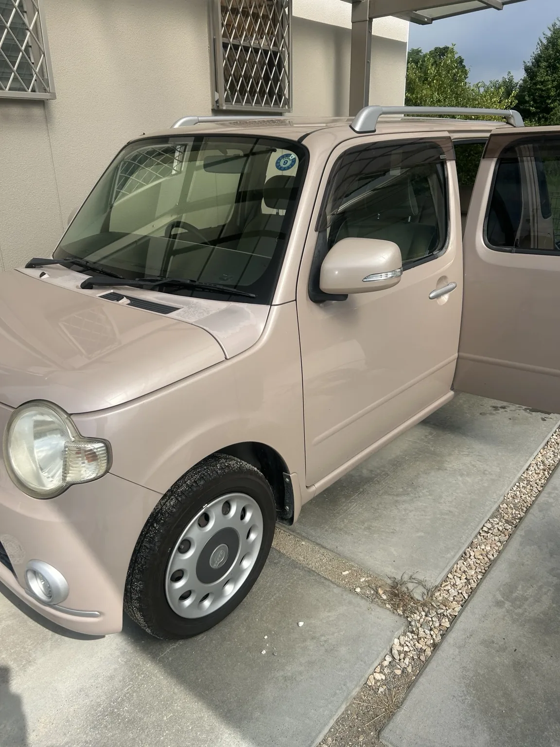 奈良県桜井市で車内クリーニングを施工したダイハツ ミラココア